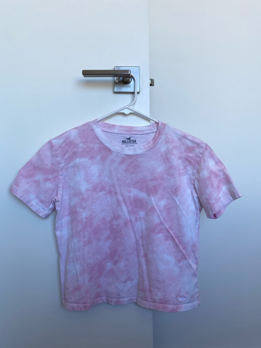 Hollister Pastel Pink Tie-Dye Short Sleeve Tee